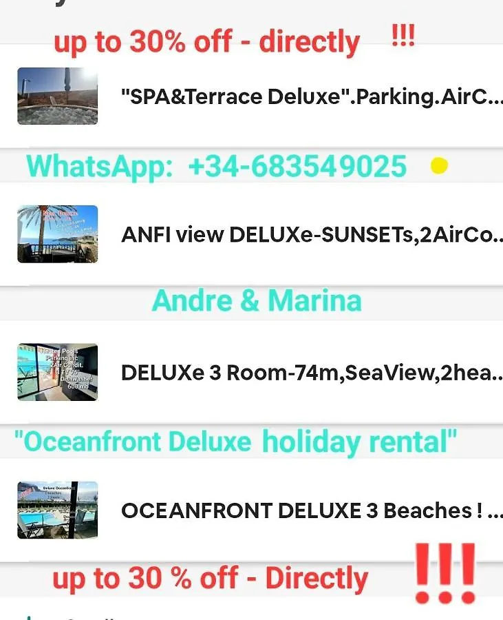 Oceanfront Deluxe-45M, 2 Big Pools,2Aircondition, 2Tv-65
